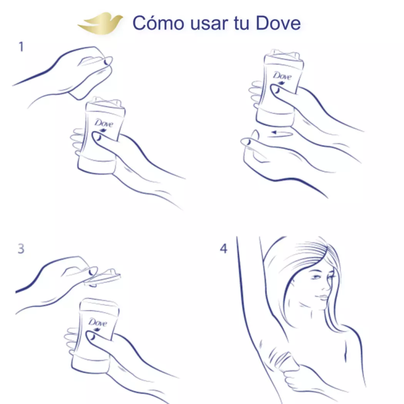 DEO DOVE BARRA MUJER DERMO ACLAR 45GRX1 - Imagen 3