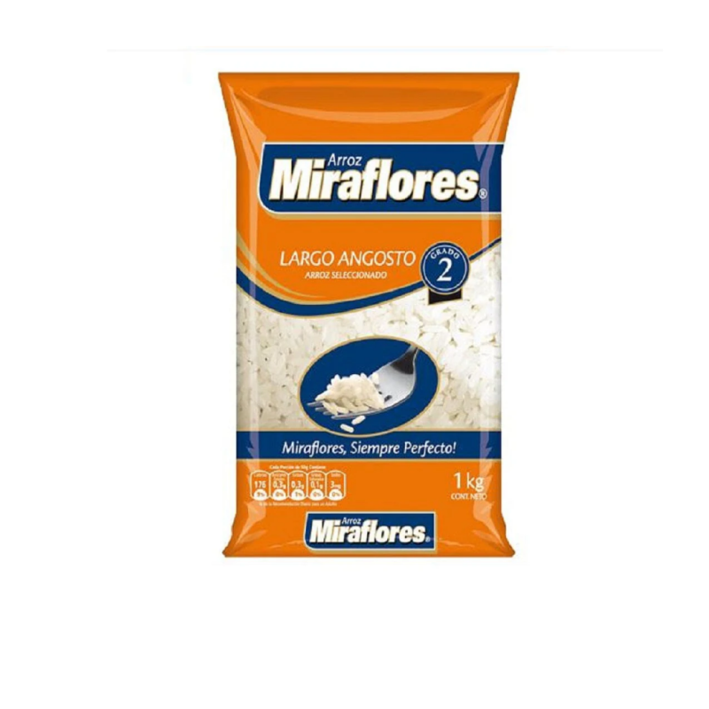 ARROZ MIRAFLORES NARANJO G2 10X1 KG.