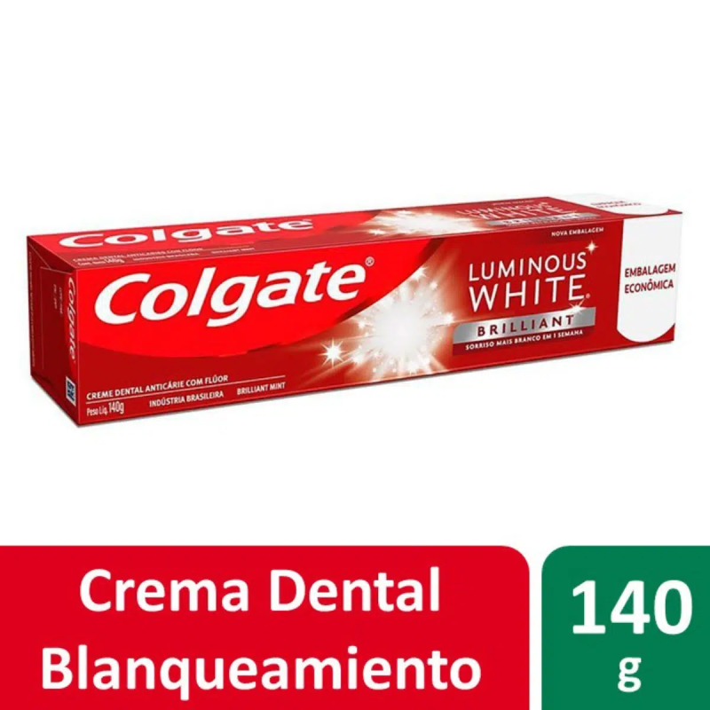 COLGATE LUMINOUS WHITE 140GR X1