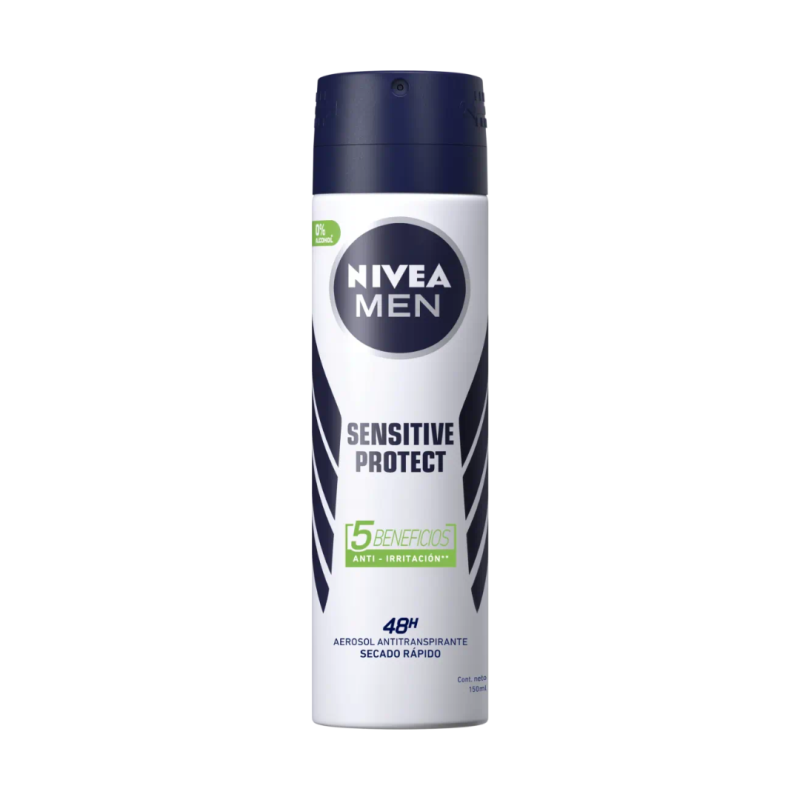 DEO NIVEA SPRAY MEN SENSITIVE PROTEC 150ML X1