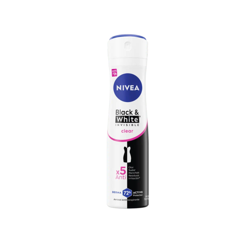 DEO NIVEA SPRAY MUJER B/W INV CLEAR X1