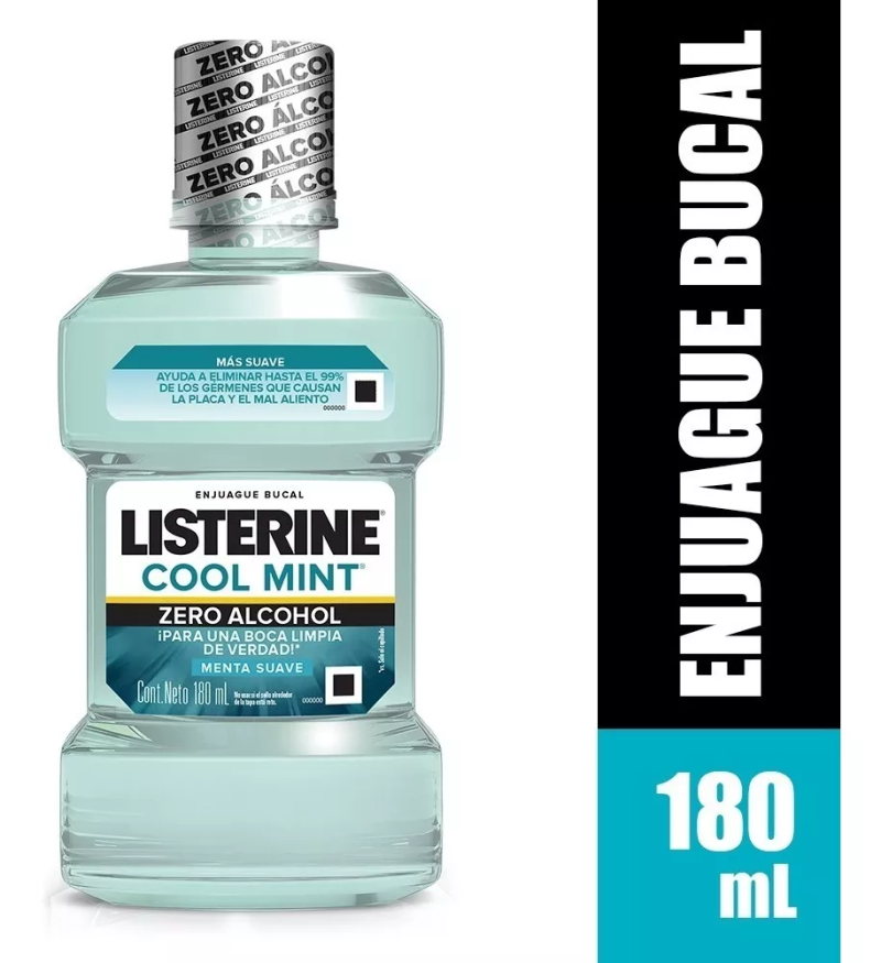 LISTERIN COOL MINT ZERO 180ML X1