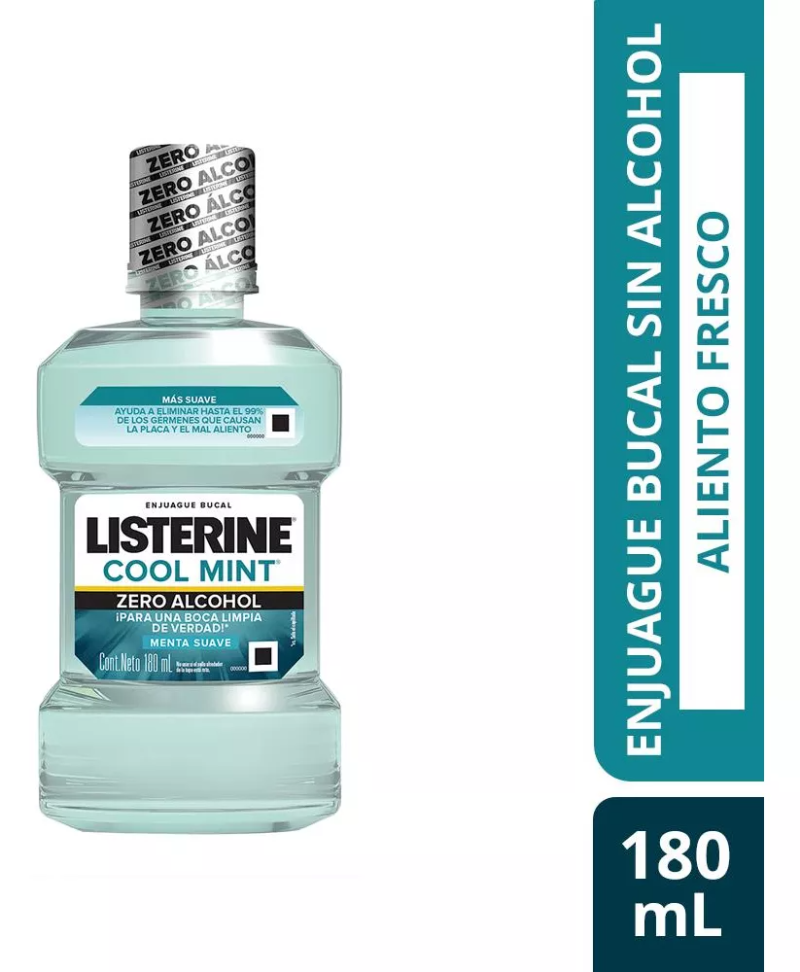 LISTERIN COOL MINT ZERO 180ML X1 - Imagen 2