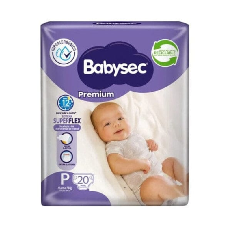 PAÑAL BABYSEC PREMIUN PX20 X8