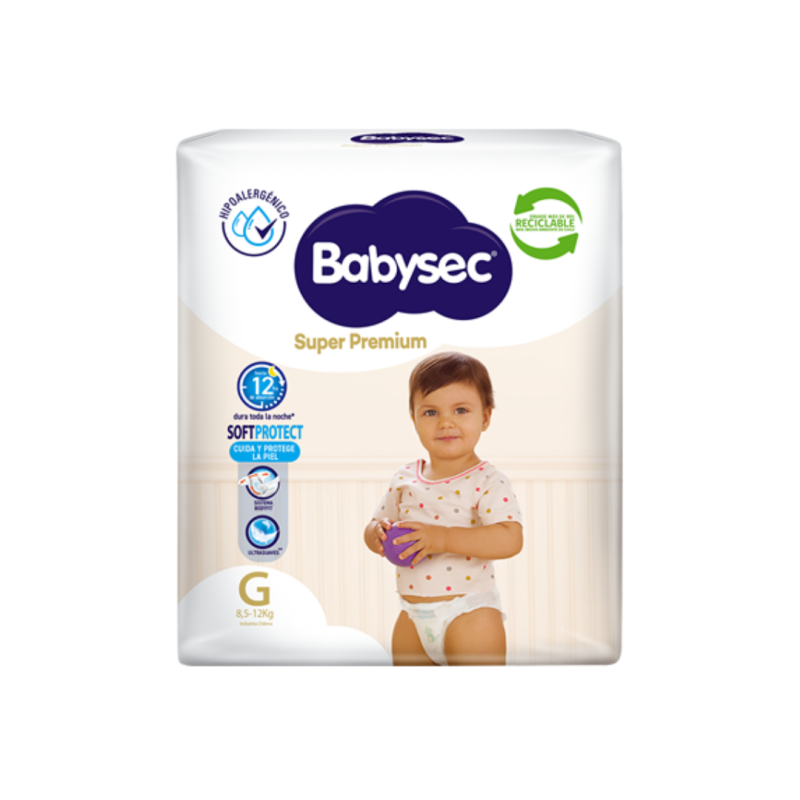 PAÑAL BABYSEC SUPER PREMIUN G X18