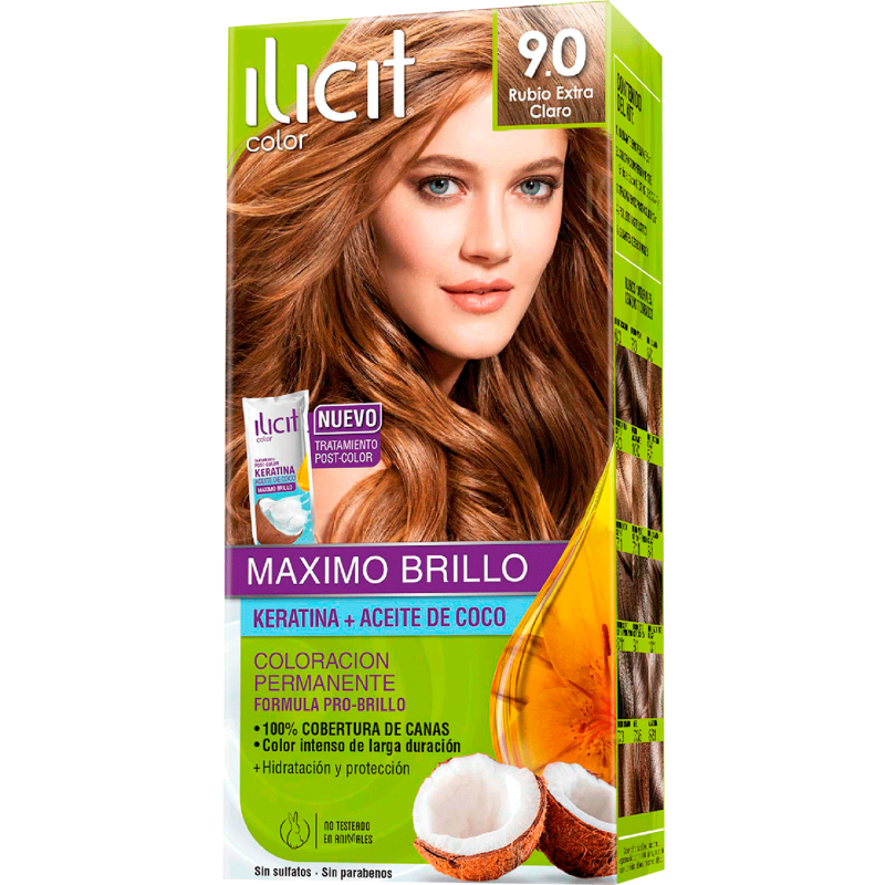 TINTURA ILICIT 9.0 RUBIO EXTRA CLARO X1