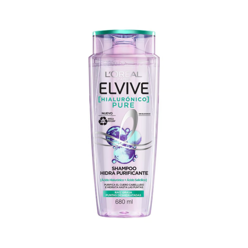 SHAM ELVIVE HIALURONICO  PURE 680ML X1 GRANDE