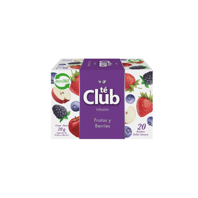 TE CLUB FRUTA BERRIES 50X20UND