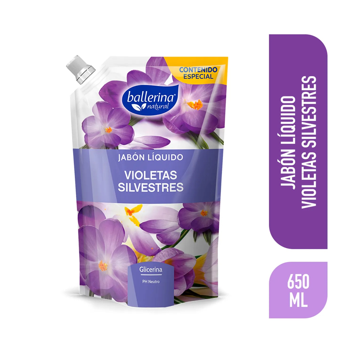 Jabón ballerina violetas silvestres Doypack 650ML
