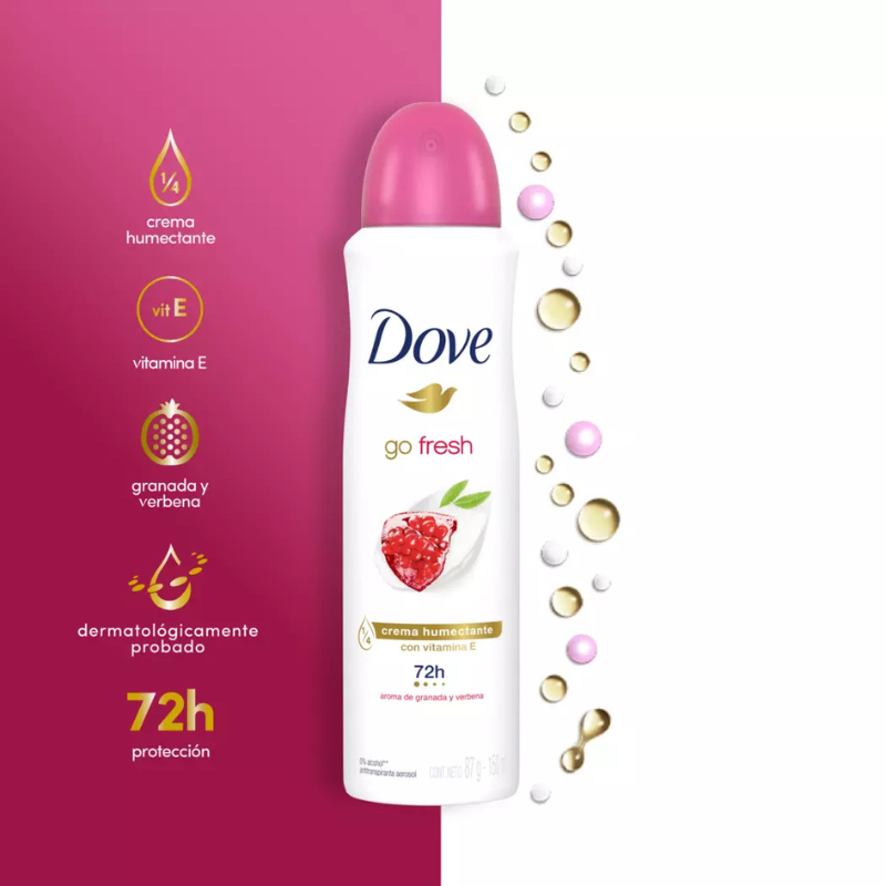 DEO DOVE SPRAY MUJER GRANADA 150ML X1 - Imagen 3